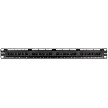 Patch Panel 24 porturi RJ45 UTP, Cat6 - TRENDnet TC-P24C6 de la Big IT Solutions