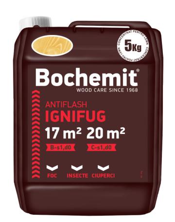 Solutie ignifugare lemn Bochemit Antiflash 5kg transparent