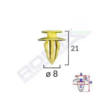 Clips tapiterie pentru VW/Ford/Seat set 10 buc de la Auto Care Store Srl