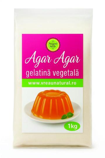 Gelatina vegetala Agar Agar 1Kg, Natural Seeds Product