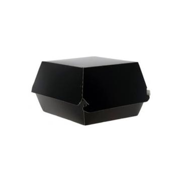 Cutii de burger, carton negru, 115x115x89mm (100buc) de la Practic Online Packaging Srl
