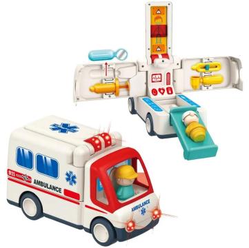Jucarie Ambulanta interactiva, cu paramedic si pacient