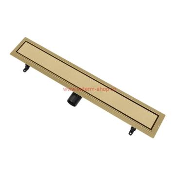 Rigola Dus Techman Duo Gold din inox - grila reversibila