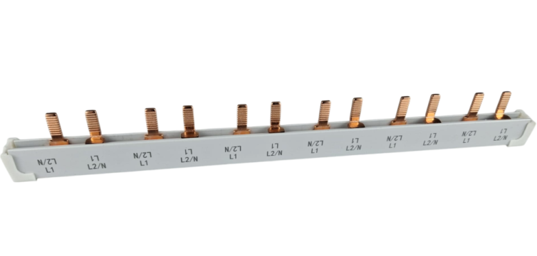 Bara pieptene busbar OMU System 2 poli, 63A, izolata 210mm de la Ledo Line Srl