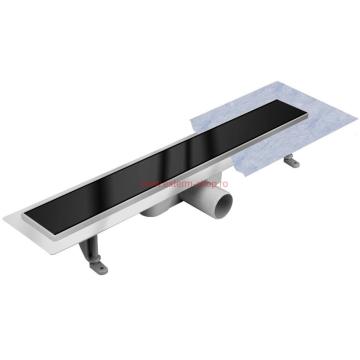 Rigola dus pardosela - Techman Black Glass 80 cm