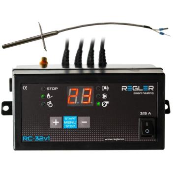 Controler Regler RC 32v1 PID cu senzor gaze evacuare