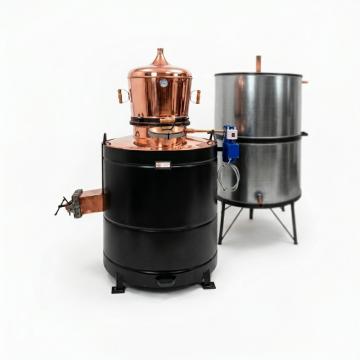Cazan tuica 350 litri Exclusive 5mm cupru, cu amestecator