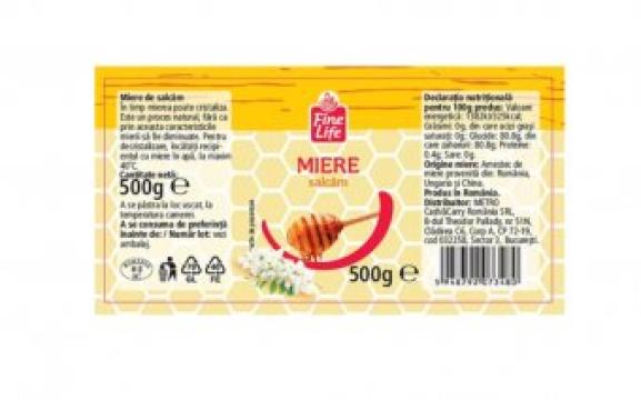 Miere salcam Fine Life 500g, borcan de la Supermarket Pentru Tine Srl