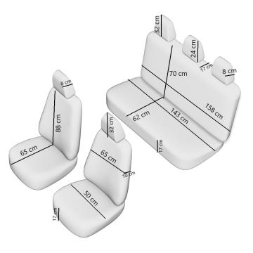 Set huse scaun Dynamic bej, Umbrella