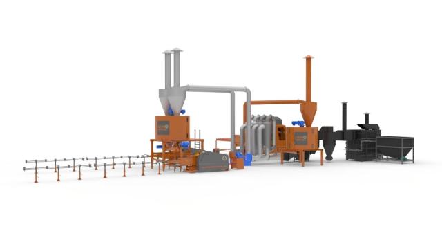 Linie brichetare rapita-paie, brichete 800-1000 kg/ora
