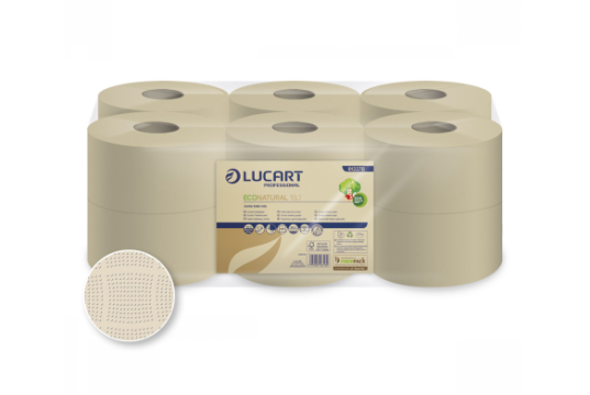 Hartie igienica Lucart 812276 Jumbo EcoNatural 19J, 160m de la Profesional SP Srl.