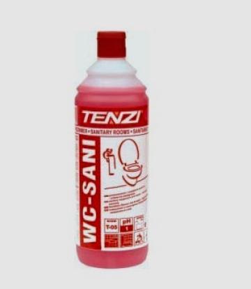 Solutie acida cu efect antibacterial WC Sani de la Profesional SP Srl.