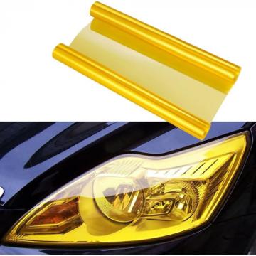 Folie protectie faruri stopuri auto - galben