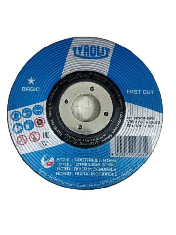 Disc polizare Fast Cut 125x6 - 10 buc/pachet Tyrolit