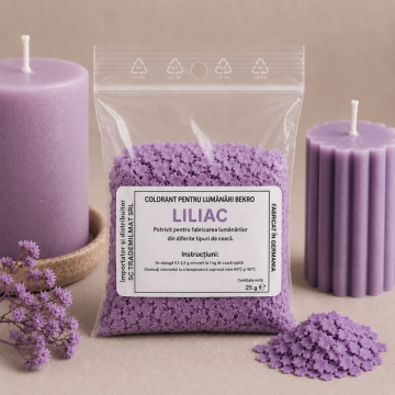 Colorant lumanari Bekro - liliac, 25 g