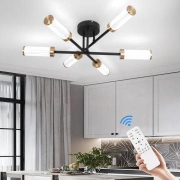 Lampa plafon cu 6 leduri si telecomanda, 24W cu 3 culori