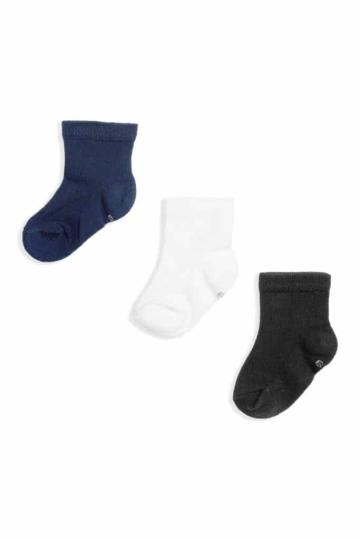 Set 3 perechi sosete baieti - bleumarin - asortate de la Andreeatex