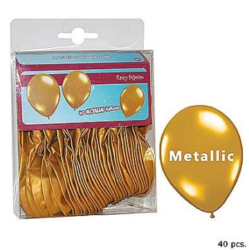 Baloane latex aurii - set 40 buc