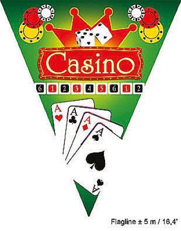 Banner Stegulete Petrecere Casino, 5 m, 10 stegulete