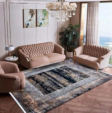 Covor Babil BX09A Negru/ Gri/ Aramiu MoftX