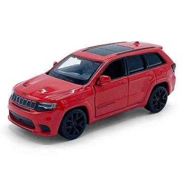 Macheta auto Jeep Grand Cherokee Trackhawk rosu, pull back de la Hobbyplanet Romania