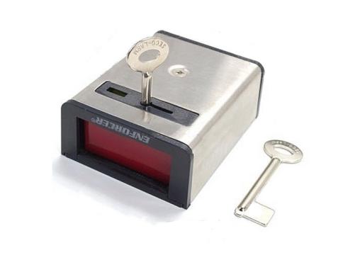 Buton panica cu retinere din metal