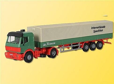 Macheta Camion Mercedes SK cu semiremorca cu prelata H0 de la Hobbyplanet Romania