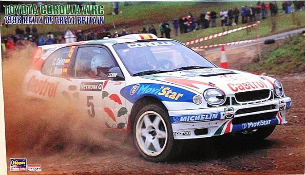 Macheta Toyota Corolla WRC 5 raliul Angliei, 1:24 Hasegawa de la Hobbyplanet Romania