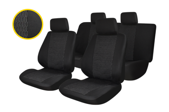 Set huse scaun Traffic - negru 007, Profiller