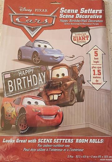 Poster perete Happy Birthday Disney Pixar Cars de la Hobbyplanet Romania