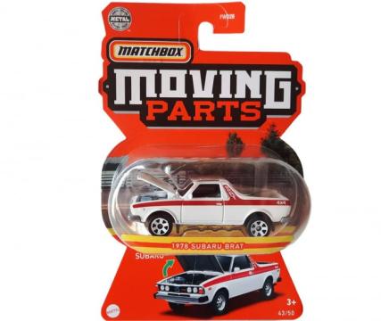 Jucarie Subaru Brat alb 1978, Matchbox Moving Parts FWD28