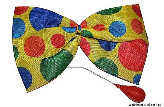 Papion de clovn cu stropitoare apa, 35x31 cm - 55245