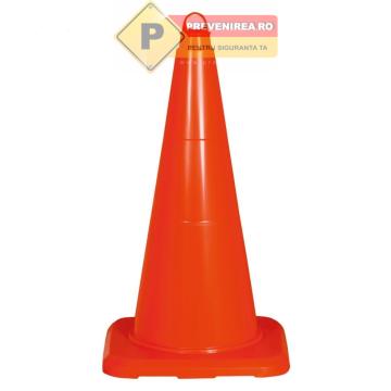 Con de trafic din plastic pentru lucrari si evenimente