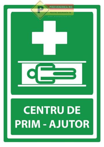Indicator centru de prim ajutor - semnalizare clara