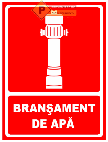 Indicator bransament apa hidrant exterior