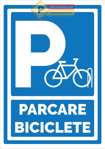 Indicator pentru parcare biciclete - semn profesional