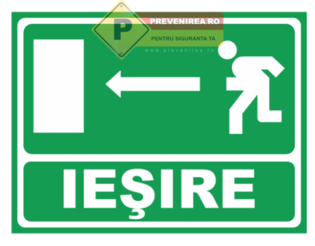 Indicator verde iesire de urgenta stanga