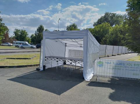 Pavilion pliabil Flexpro Trapezo - dimensiune 3x3m de la Hoba Ecologic Air System Srl
