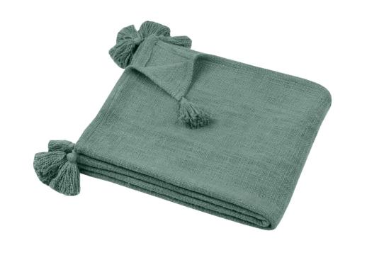 Patura Sanchez 125X150 cm, culoare Verde, 100% bumbac de la URBANIX SRL