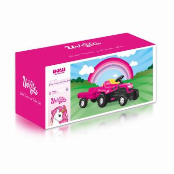 Jucarie Tractor cu pedale si remorca - Unicorn de la PFA Shop - Doa