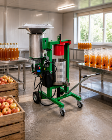 Zdrobitor si presa pentru suc de fructe / legume utilaj 2in1 de la Ramsa Mach Distribution Srl