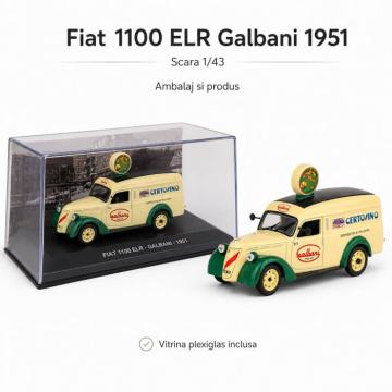Macheta auto Fiat 1100 ELR Galbani 1951, scara 1:43 de la Hobbyplanet Romania