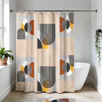 Perdea dus 180x180 cm design geometric - Trendy de la URBANIX SRL