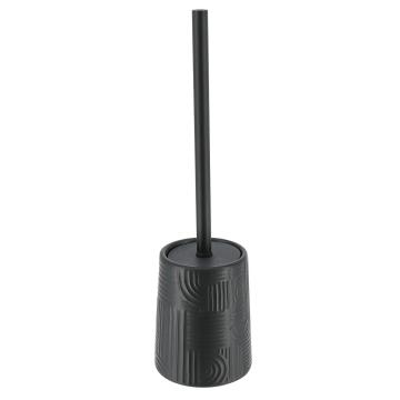 Perie de toaleta Ethnic - negru compozitie polirasina + PVC