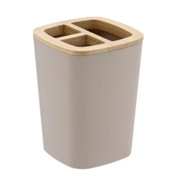 Suport periute plastic / bambus comp - bej