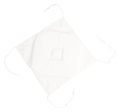 Perna de scaun Nelson 40X40 cm, culoare alb, 100% poliester de la URBANIX SRL