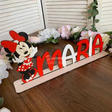 Decoratiune figurina Minnie Mouse personalizata de la Simonne