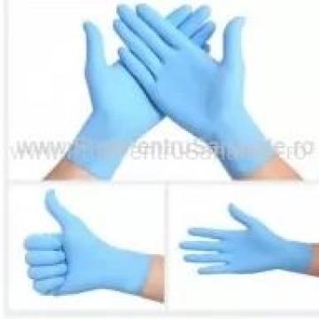 Manusi nitril albastre, nepudrate, marimea S