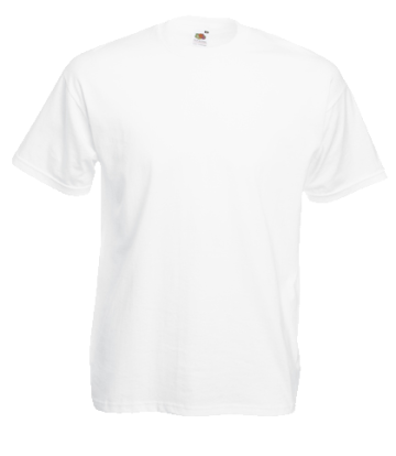Tricou Fruit Of The Loom Valueweight alb marimea XXL de la Sublirom Co. SRL