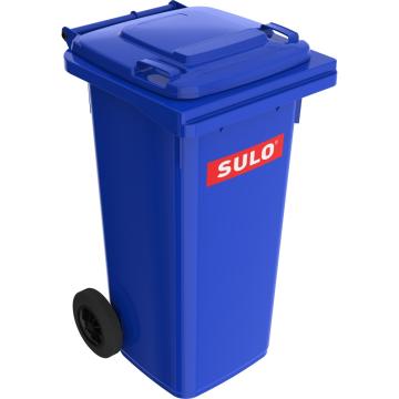 Europubela din material plastic, 120 l, culoare albastra